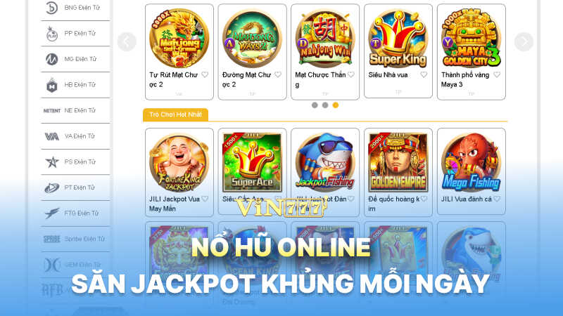 Nổ hũ online săn jackpot khủng mỗi ngày