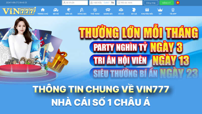 Thông tin chung về VIN777 - nhà cái số 1 Châu Á